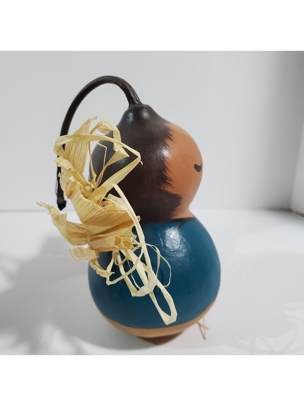 The "Gourdian" Angel Gourd Guardian handpainted signed Jm Smith - Picture 2 of 7